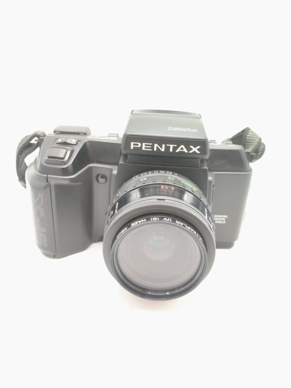 WhatsApp Image 2025 01 30 at 16.35.39 CAMARA PENTAX SFX NEGRO + OBJETIVO 35-70 "DECORATIVA"