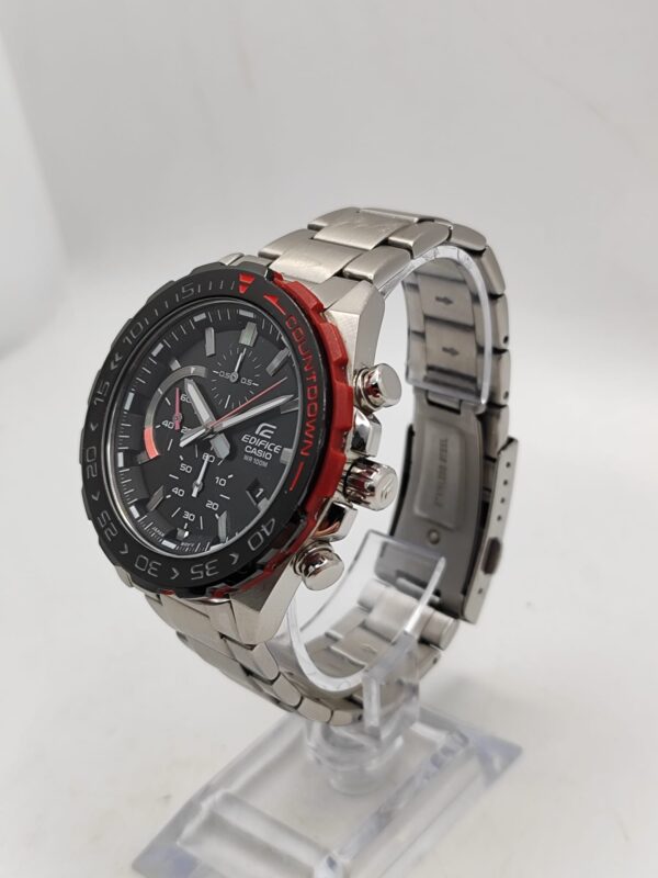 13653 2 RELOJ CASIO EDIFICE 5579 ROJO NEGRO