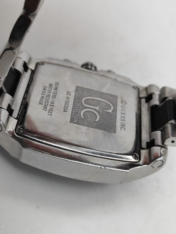 13734 2 RELOJ GUESS COLECCION GC41003GA CAJA BLANCA CORREA METALICA + CAJA