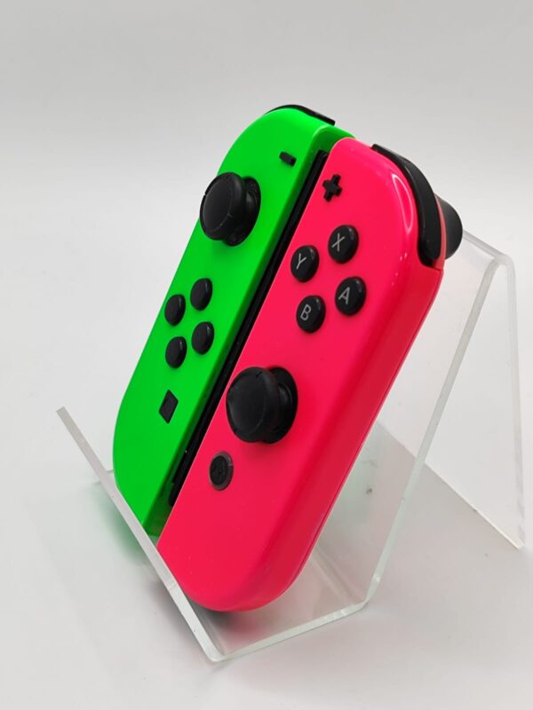 13763 2 JOY-CON PARA NINTENDO SWITCH ORIGINALES VERDE-ROSA NEON