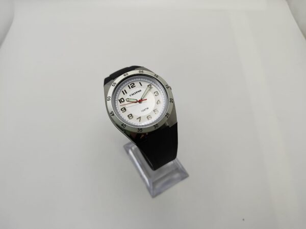 13829 5 RELOJ CALYPSO K5733BLANCO CORREA GOMA NEGRA