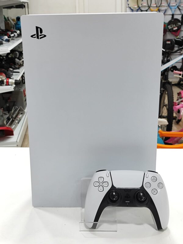 13841 1 CONSOLA PS5 FAT 825GB BLANCO + CABLE + MANDO * MANDO DETALLE GOMAS*