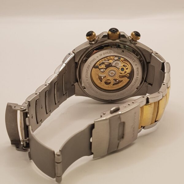 511344 1 RELOJ LASNCOTTE AUTOMATICO CON TOQUES DORADOS