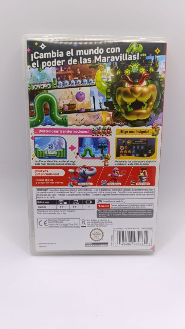 516932 2 VIDEOJUEGO NINTENDO SWITCH SUPER MARIO BROS WONDER