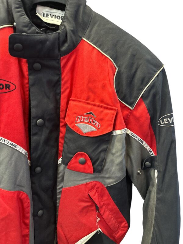 529896 2 CHAQUETA DE MOTO LEVIOR TALLA S ROJA Y NEGRA