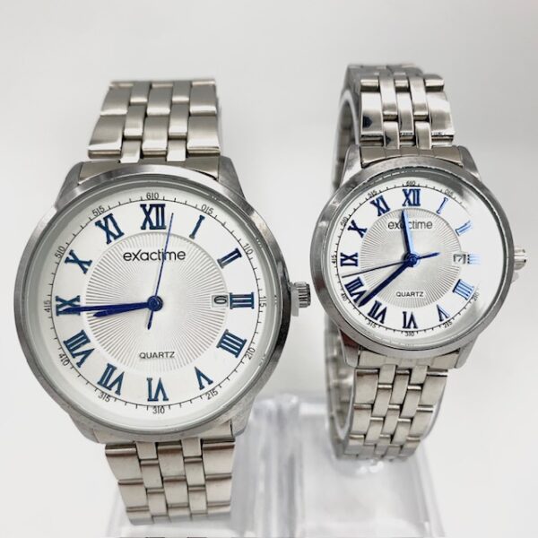 529922 1 PAREJA DE RELOJES EXACTIME + CAJA