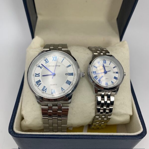 529922 3 PAREJA DE RELOJES EXACTIME + CAJA