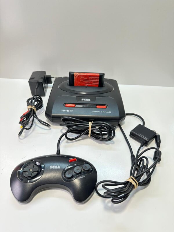 530507 1 CONSOLA SEGA MEGADRIVE 2 + MANDO +CABLES+JUEGO