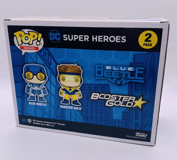 531158 2 scaled FUNKO POP SUPER HEROES DC BLUE BEETLE & BOOSTER GOLD