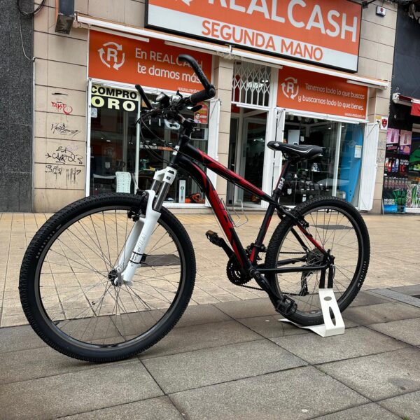 532046 6 BICICLETA DE MONTAÑA BH FS NEGRA Y ROJA TALLA M