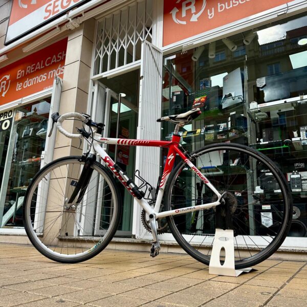 532049 1 BICICLETA DE CARRETERA SPECIALIZED ALLEZ COM BLANCA Y ROJA TALLA M