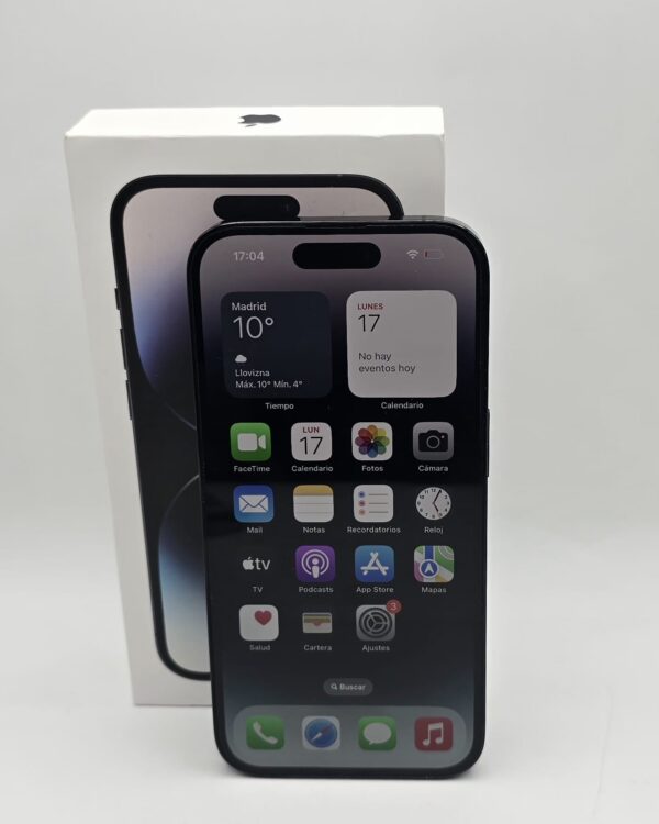 533549 1 IPHONE 14 PRO 1TB NEGRO SALUD BATERIA 85% + CAJA Y CABLE