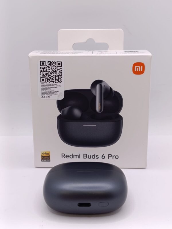 533606 5 AURICULARES REDMI BUDS 6 PRO NEGROS *A ESTRENAR*