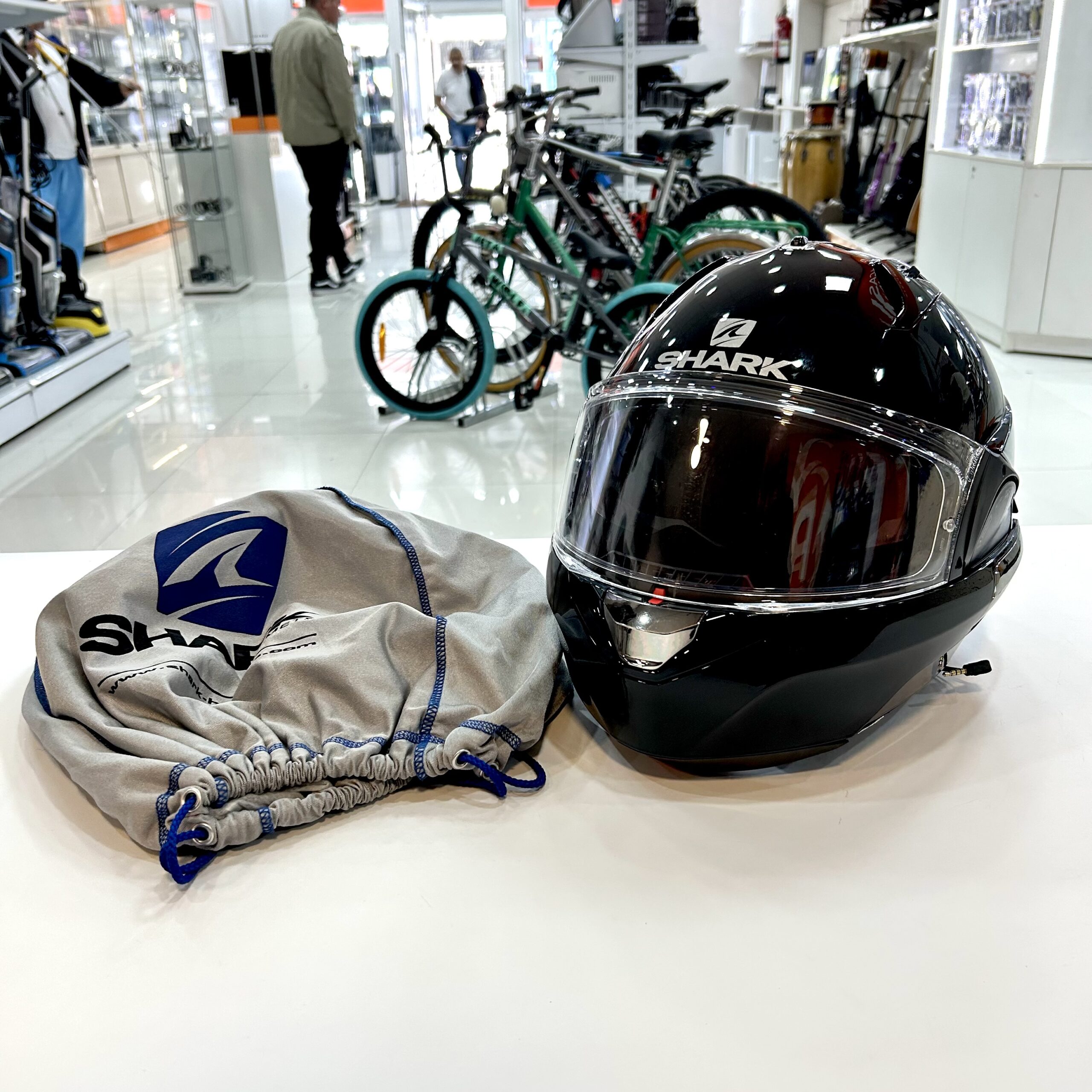 CASCO MOTO MODULAR SHARK EVO ONE TALLA L CON FUNDA