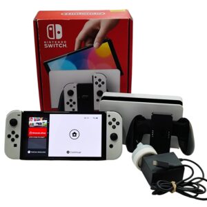 CONSOLA NINTENDO SWITCH OLED BLANCA + CAJA