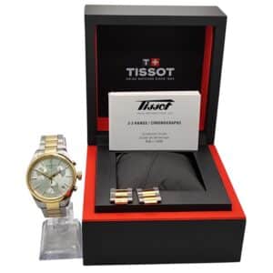 RELOJ TISSOT 150.417.22.031.00 ACERO DORADO ESFERA NACAR + CAJA Y ACC