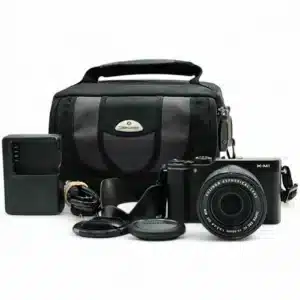 CAMARA FUJIFILM X-M1+ OBJETIVO FUJIFILM FUJUNON SUPER EBC XC 15-50MM 1:3.5-5.6 + FUNDA