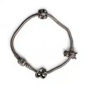 PULSERA PANDORA 20CM  3 CHARMS