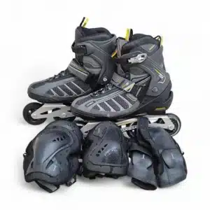 PATINES EN LINEA OXELO 80 MM TALLA 43 + RODILLERAS Y CODERAS