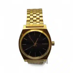 RELOJ NIXON MINIMAL ESFERA NEGRA CORREA DORADA