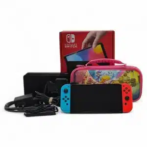 CONSOLA NINTENDO SWITCH OLED JOY/CON ROJO AZUL + ACC + CAJA