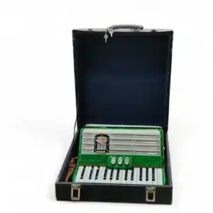 ACORDEON GUERRINI SUPER LUXE COLOR VERDE  + MALETÍN