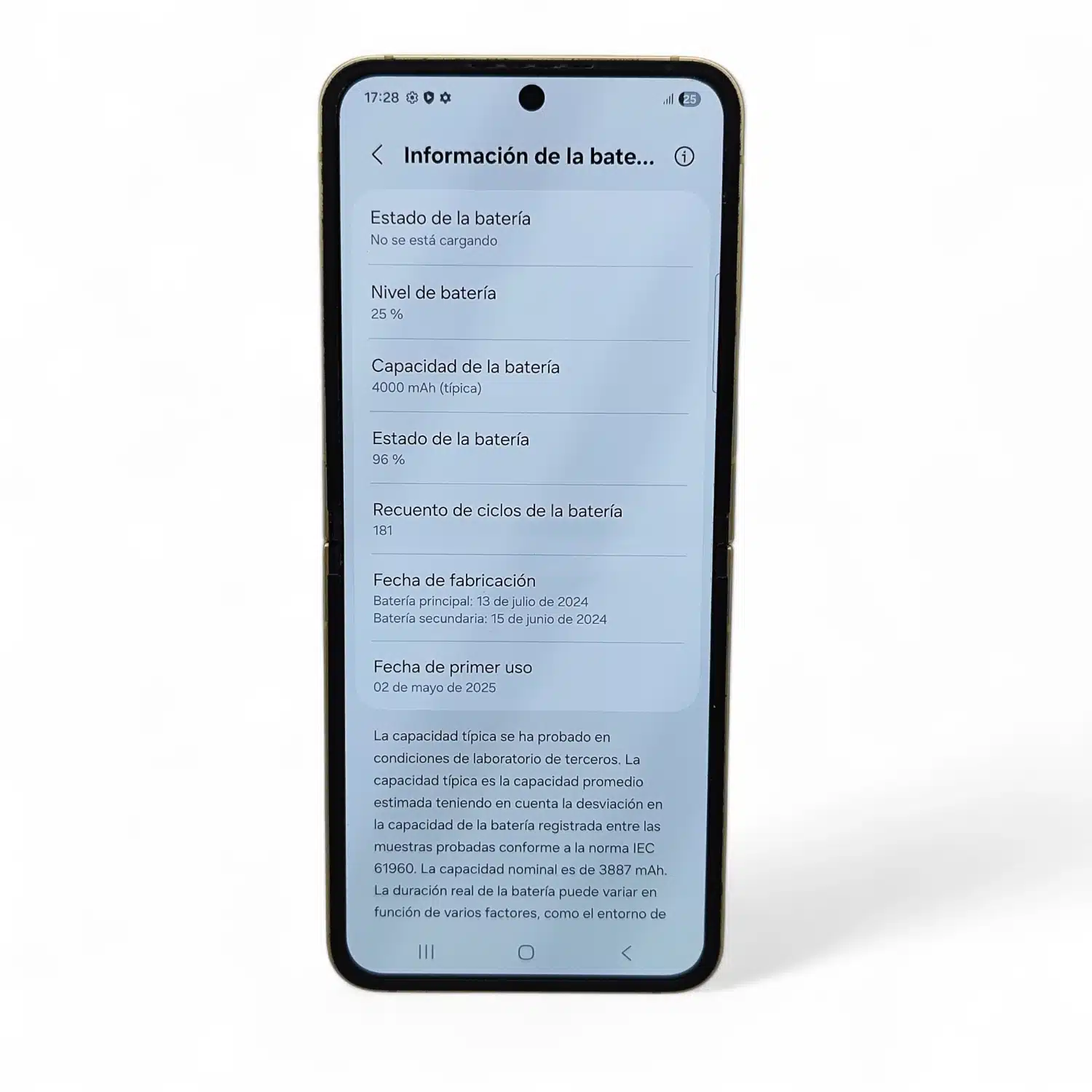 Móvil Samsung Z FLIP6 12GB Ram 256GB Color Amarillo — foto 3
