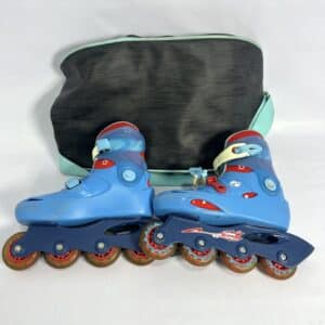 PATINES OXELO PARA NIÑO TALLA 33 CON BOLSA