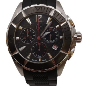 RELOJ CRONÓGRAFO GUESS COLLECTION 30008M NEGRO CAUCHO - ACERO, BIS  CERÁMICO, 100 M