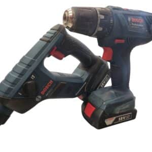 PACK BOSCH TALADRO GSR 18V-21 + MARTILLO PERFORADOR GBH 18V + 2 BAT + CARGADOR