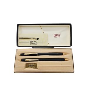SET BOLIGRAFO Y PORTAMINAS CROSS CLASSIC BLACK 2501 + CAJA + CERTIFICADO
