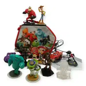 VIDEOJUEGO WII DISNEY INFINITY + PLATAFORMA + 13 FIGURAS CON MALETIN