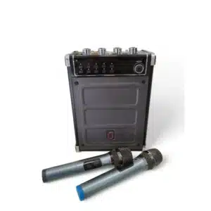 ALTAVOZ PORTATIL JYX-69BT + 2 MICROFONOS + MANDO + CARGADOR