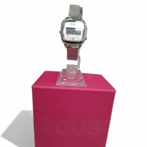 RELOJ TOUS MUJER DIGITAL CORREA ALUMINIO + CAJA