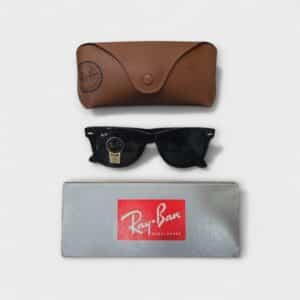 GAFAS RAY-BAN WAYFARER NEGRA RB2140 901 5022 150 3N + CAJA + FUNDA