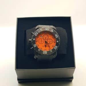 RELOJ CHASE DURER DW-0119 + CAJA ESFERA NARANJA/CORREA CAUCHO