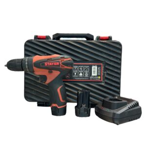 TALADRO ATORNILLADOR A BATERTIA STAYER PBL122DP + MALETIN + 2 BATERIAS + CARGADOR