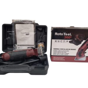 SIERRA ROTATIVA ROTOTOOL 360 ROJA + DISCOS + MALETIN