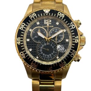 RELOJ DE PULSERA CUARZO CHRONO  LANSCOTTE L316 DORADO + CAJA