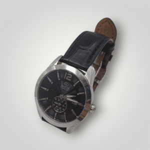 RELOJ PULSERA DE HOMBRE JAGUAR J663 CORREA CUERO ESFERA NEGRA