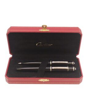 SET BOLIGRAFO Y PORTAMINAS MECANICO CARTIER DIABOLO (GRABADO EN EL CLIP) + ESTUCHE