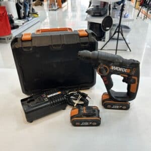 TALADRO A BATERIA WORX WX390 20V + 2 BATERIAS + CARGADOR + MALETIN