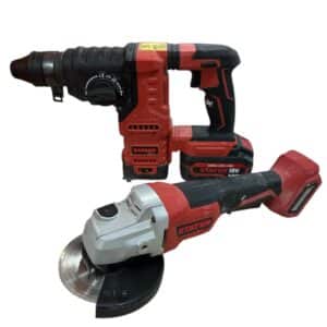 SET AMOLADORA A BATERIA STAYER AGB PS L20 + MARTILLO A BATERIA SDS STAYER HDB COMPACT L20 (1 BATERIA-SIN CARGADOR)