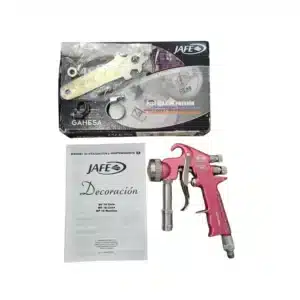 PISTOLA PINTURA JAFE MP 18 ROSA + CAJA + ACC