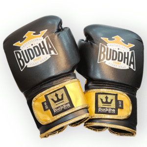 GUANTES BOXEO BUDDHA PROFESSIONAL FIGHT WEAR BLACK  14-OZ