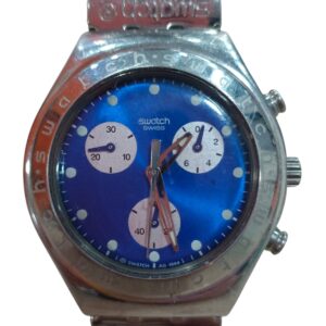 RELOJ DE CUARZO SWATCH AG 1999 AZUL Y ACERO