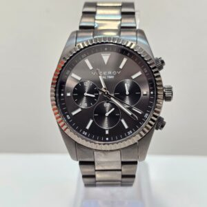 RELOJ VICEROY 42443 ESFERA NEGRA CORREA METALICA