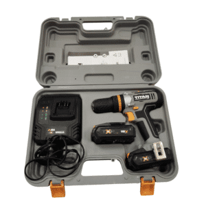 TALADRO BATERIA TITAN TTI884COM + BATERIA + CARGADOR  + MALETIN
