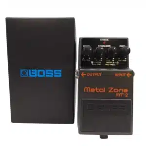 PEDAL DE GUITARRA BOSS MT-2 METAL ZONE DISTORSION + CAJA + PAPELES