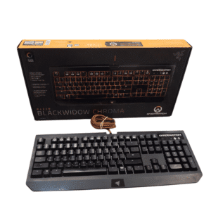TECLADO RAZER BLACKWIDOW CHROMA OVERWATCH+CAJA
